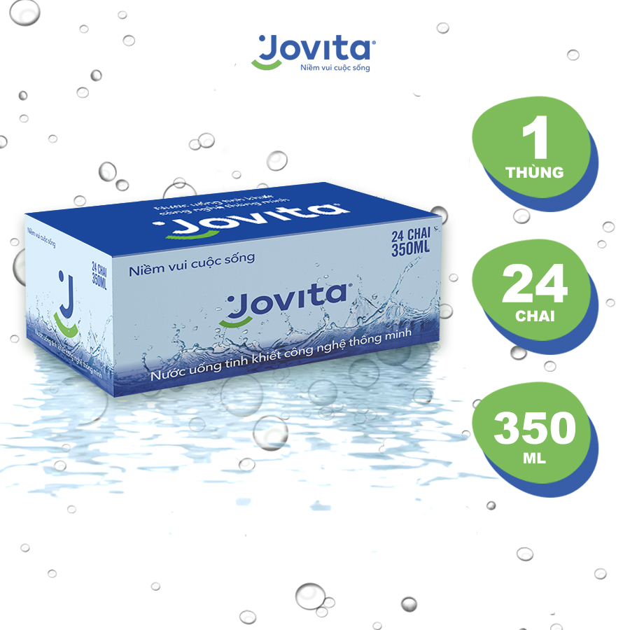Thùng 24 Chai Nước Uống Tinh Khiết Đóng Chai Jovita