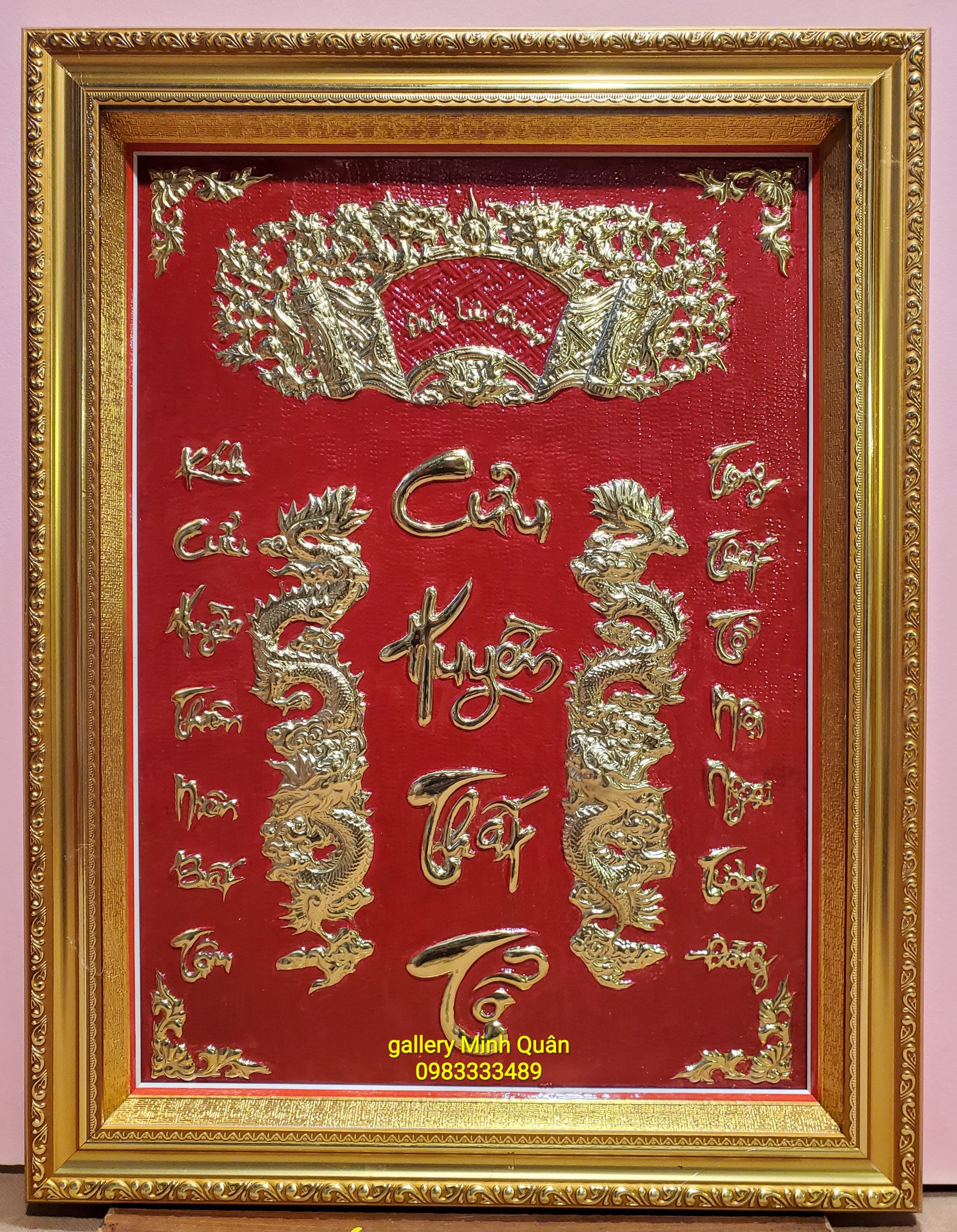 LIỄN THỜ GIA TIÊN - ĐỒNG VÀNG LIỀN TẤM  NGUYÊN CHẤT - CỬU HUYỀN THẤT TỔ