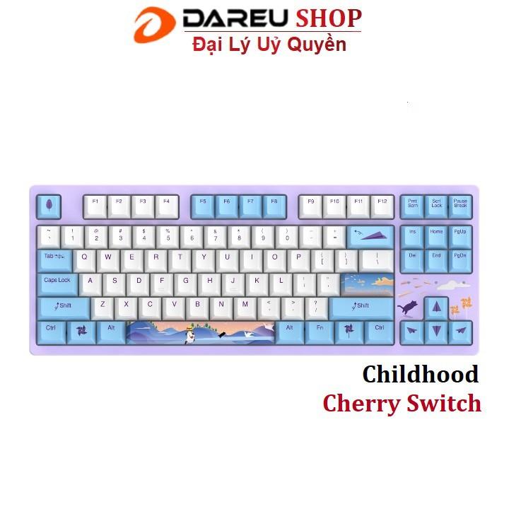 Bàn phím cơ DAREU A87 CHILDHOOD CHERRY switch - Hàng Chính Hãng