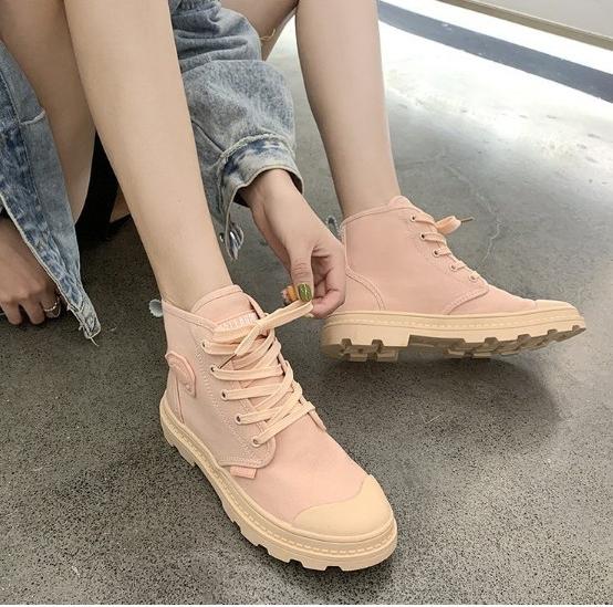 Giày boots nữ cổ ngắn phong cách Hàn Quốc TA 1007