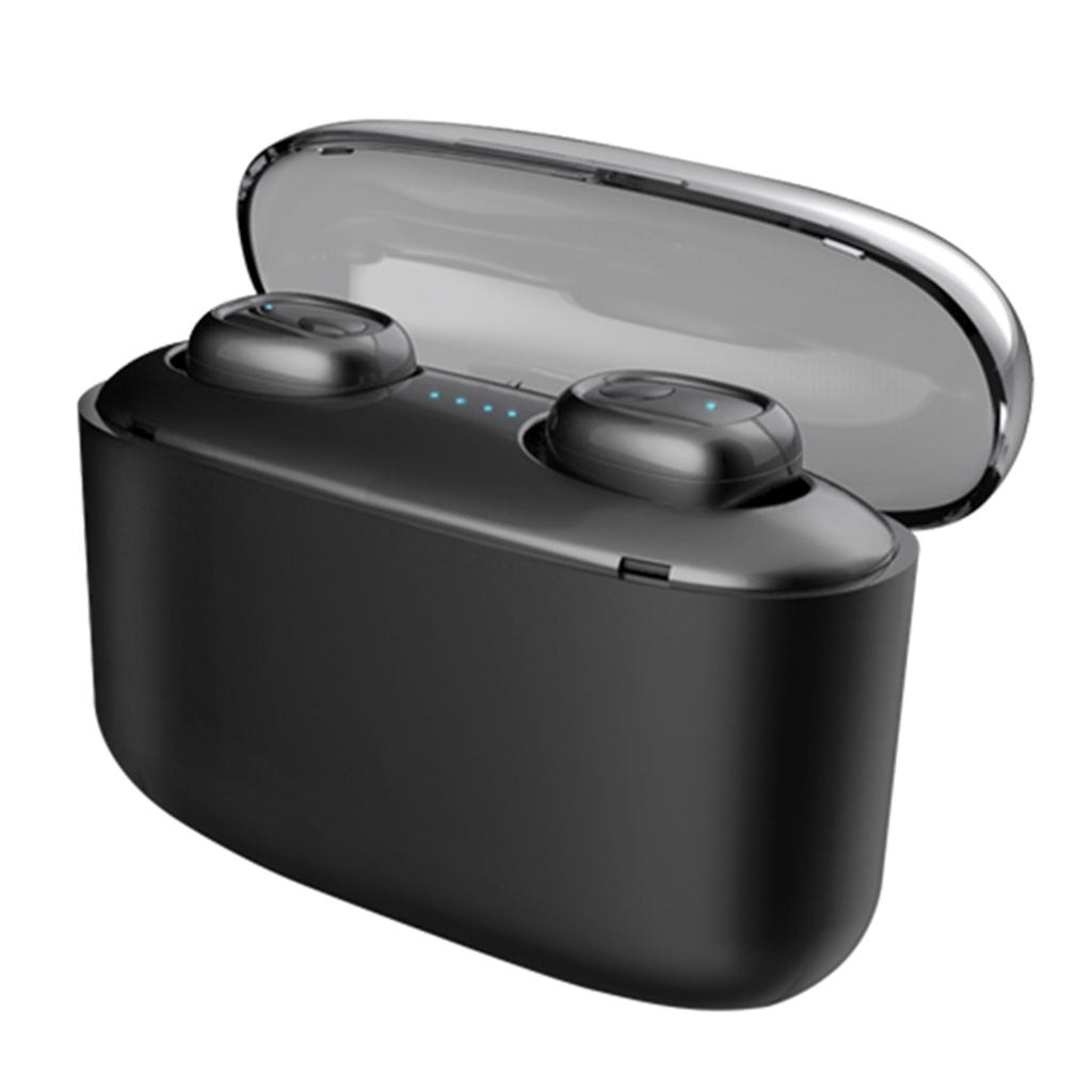 Bluetooth 5.0 Wireless Earbuds w/ Charging Case IP54 Waterproof TWS Stereo Headphones in Ear w/ Mic Headset Premium Sound w/ Deep Bass for Sport