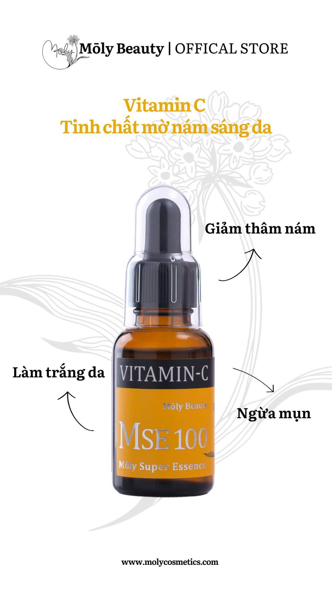 MSE100 Super Essence VC - Tinh chất mờ nám sáng da Vitamin C 30ml – Mōly Beauty