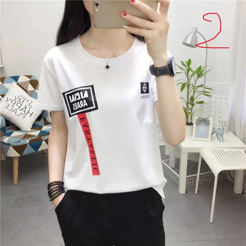 (Xả kho) Áo phông nữ hàng cao câp Họa tiết Cute BLUECHHIC26