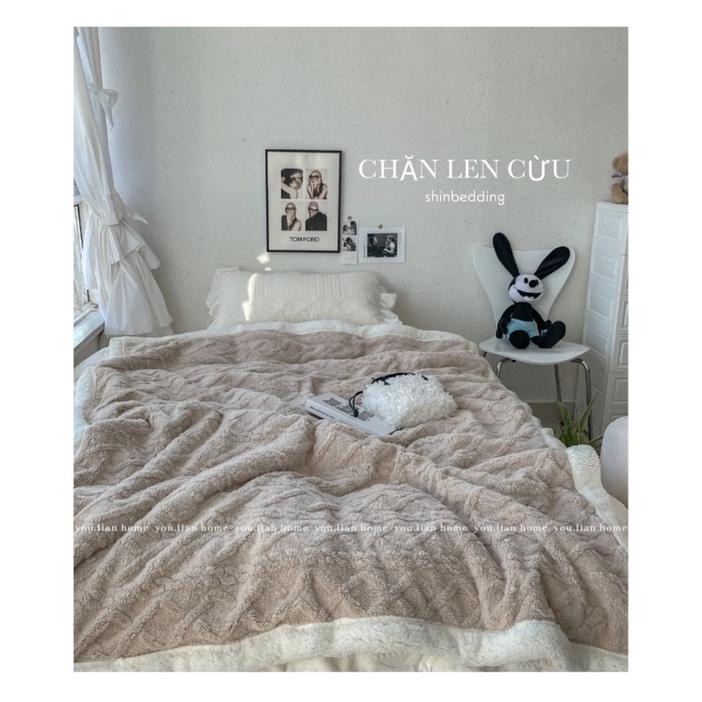 Chăn Cừu Len Trơn Phong Cách Hàn Quốc _ Shinbedding