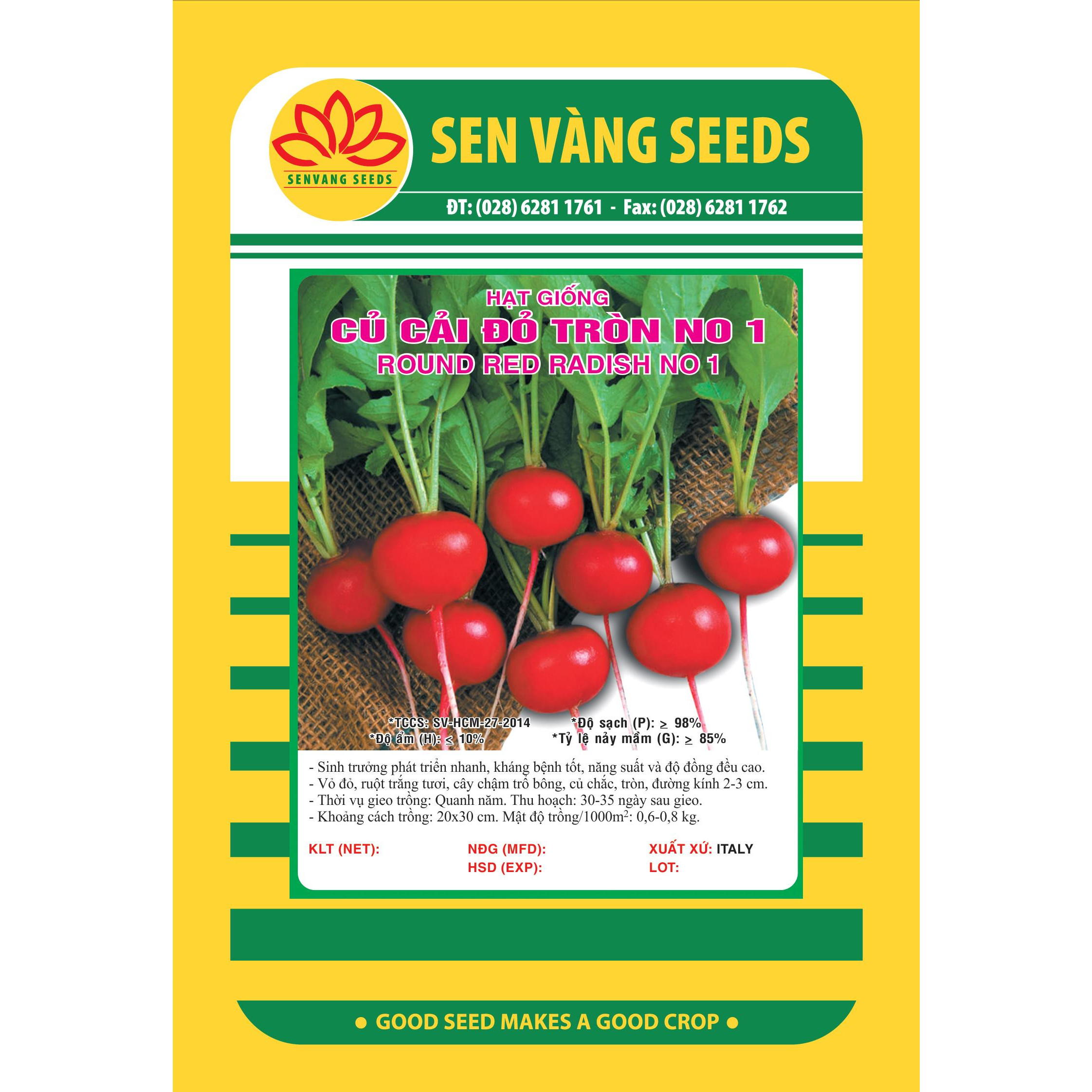 Hạt giống củ cải Đỏ tròn VTS65