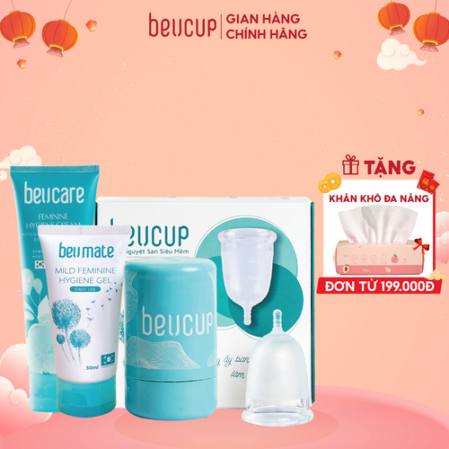 Cốc Nguyệt San BeU Cup và DDVS BeU Care, đạt chuẩn FDA & 100% silicone nhập khẩu Đức (Wacker)