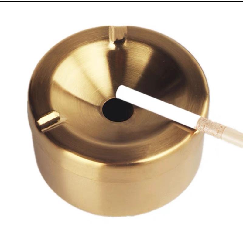 Gạt tàn inox vàng 304 phong cách hiện đại