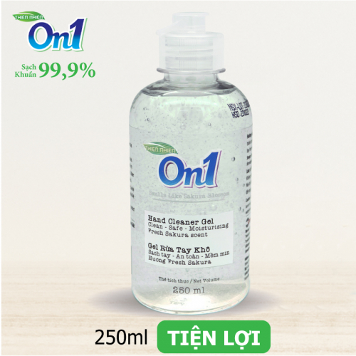 Gel Rửa Tay Khô On1 chai 250 ml - Khử mùi, diệt khuẩn, bảo vệ da tay