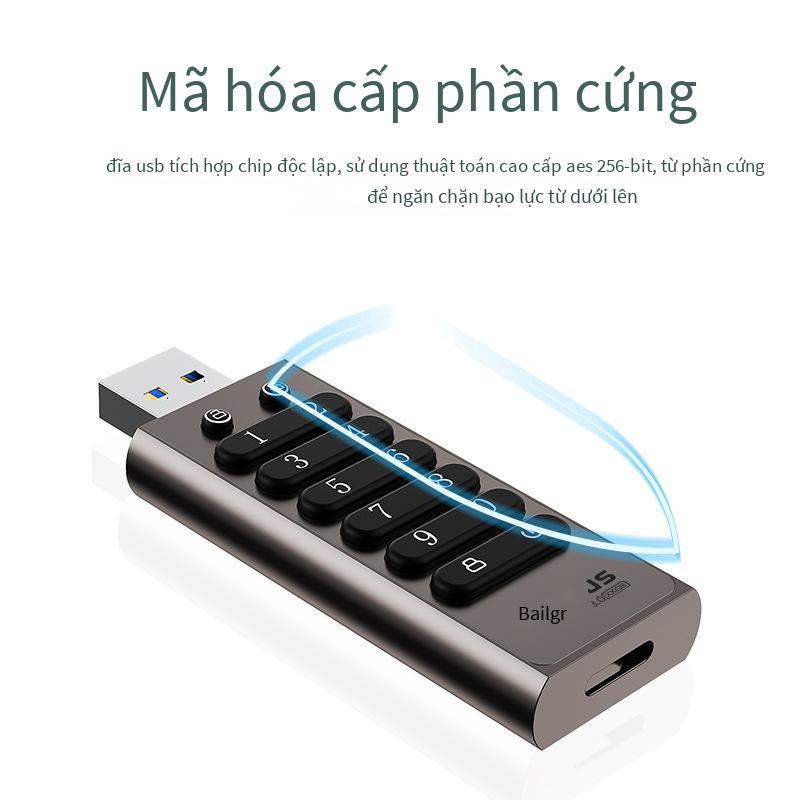 Phong cách mới nhất Baiyi mã hóa trạng thái rắn u đĩa chính mã hóa phần cứng lá chắn bí mật khóa kỹ thuật số bảo vệ dữ liệu thông minh mật khẩu tốc độ cao