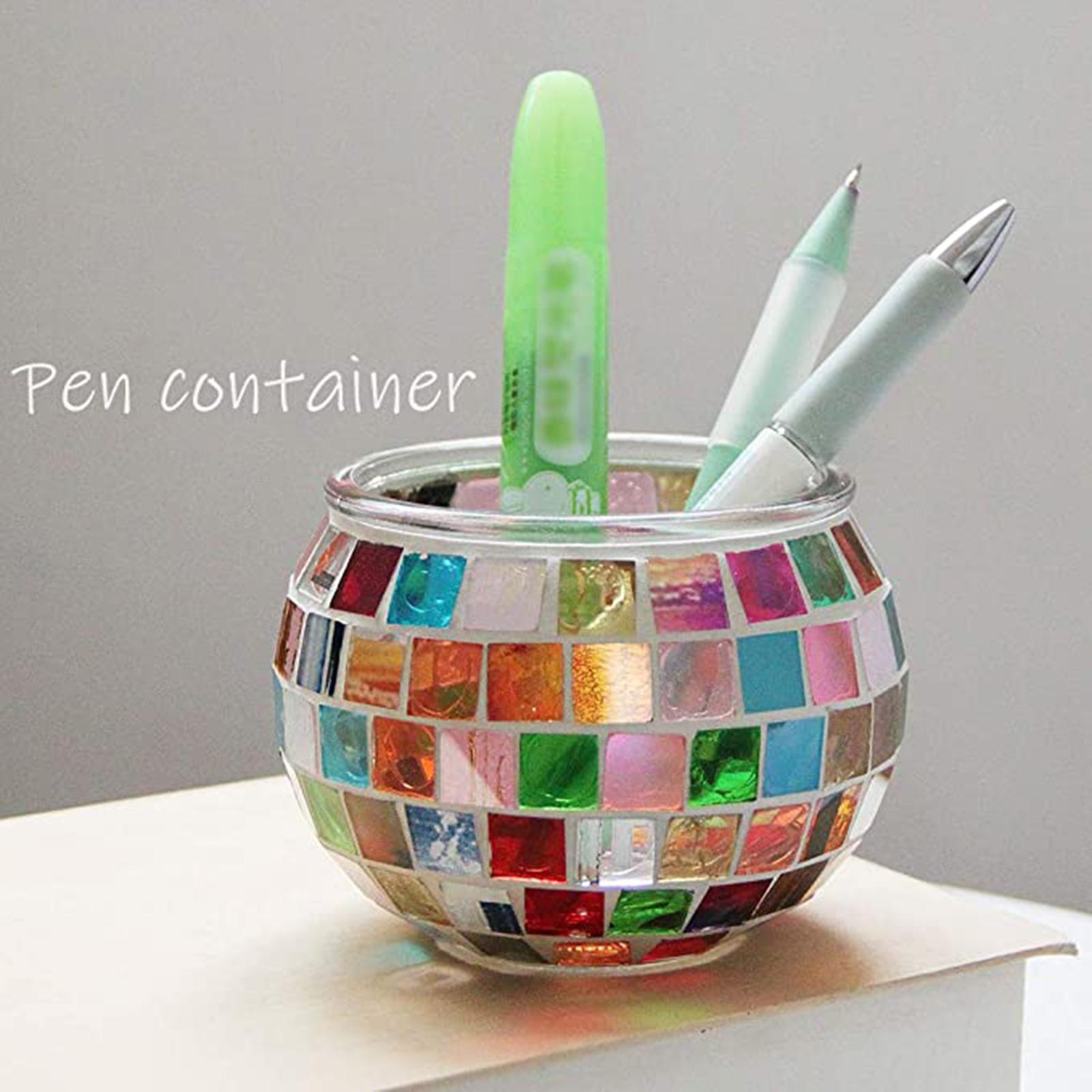 Romantic Mosaic Glass Candle Holder Votive Candlestick Centerpiece Wedding