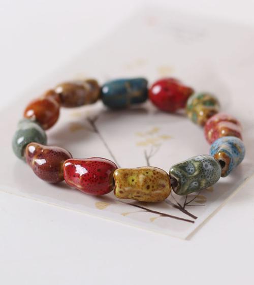 Vòng tay gốm Vintage thời trang sọ dừa VGOM12