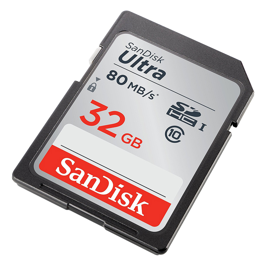Thẻ Nhớ SDHC SanDisk Ultra 32GB UHS-I - 80MB/s - Hàng Nhập Khẩu