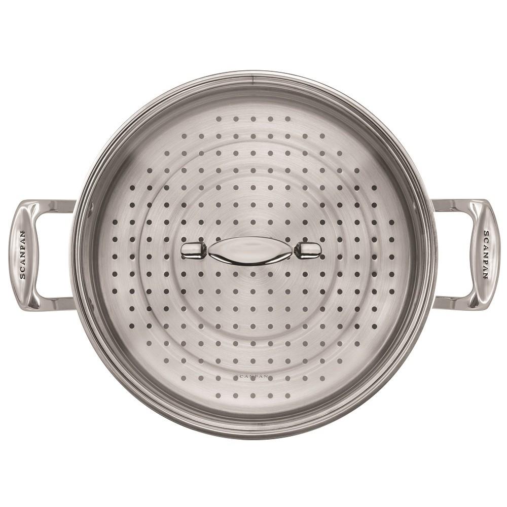 Chảo inox đáy từ kèm xửng hấp cao cấp Scanpan Impact 28cm, thiết kế 3 lớp, an toàn sức khỏe, hàng chính hãng 71122810