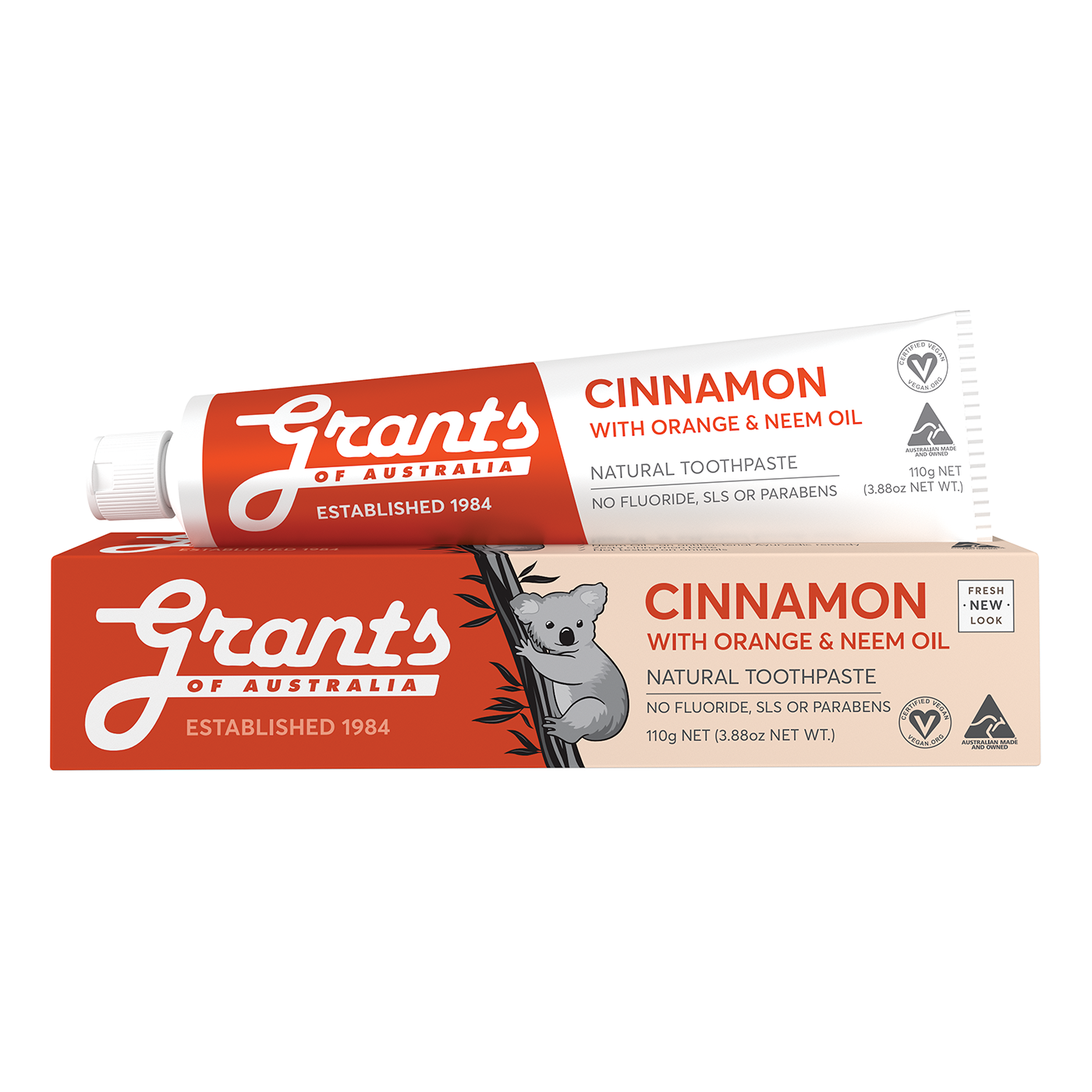 Kem đánh răng thảo dược hữu cơ Keo ong Grants 110g + Quế Grants 110g + Việt quất Grants 75g , Chăm sóc răng miệng cho cả gia đình