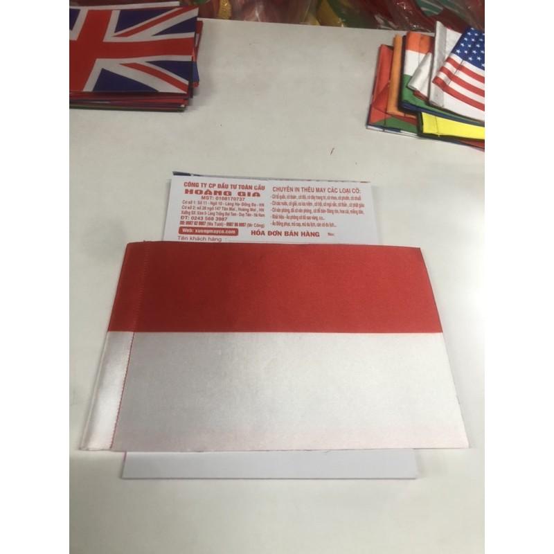 Quốc kỳ Indonesia để bàn 14x21cm