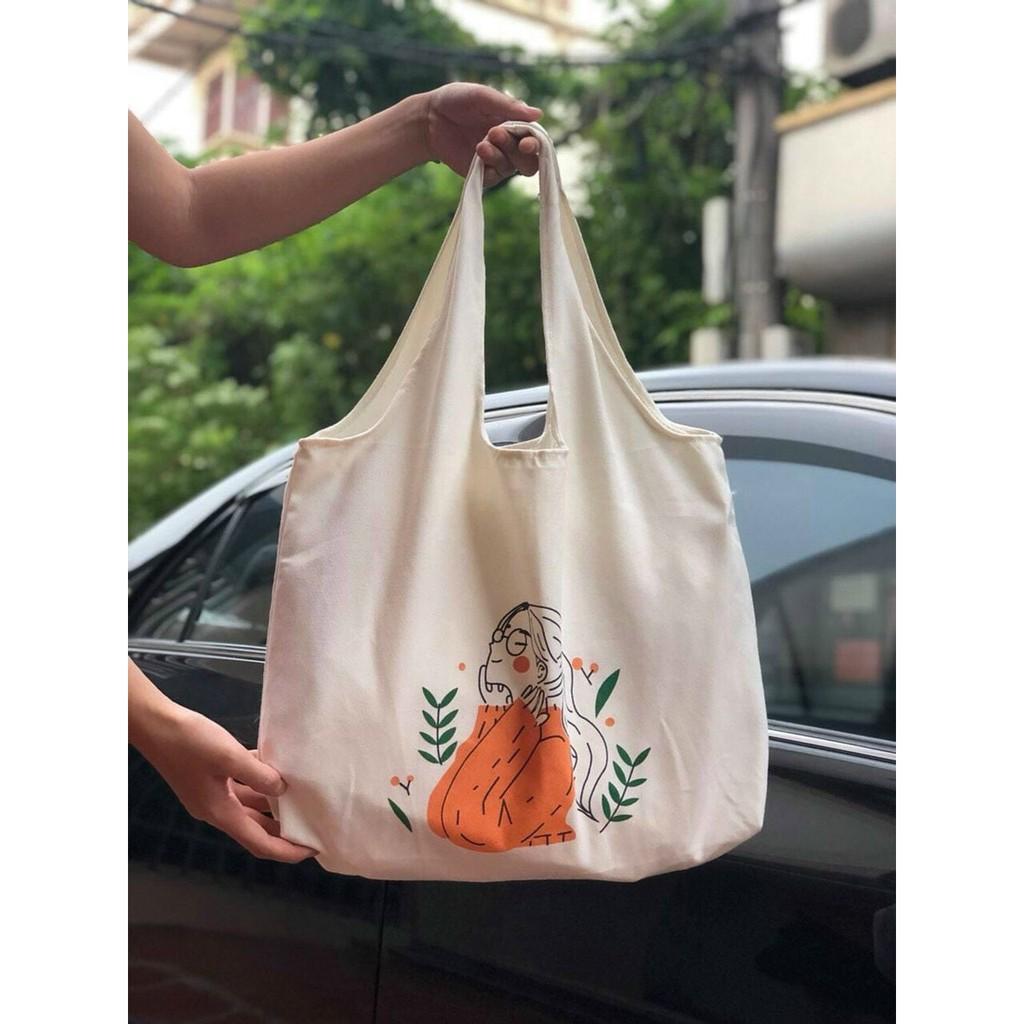 20 mẫu hot Túi tote vải bố đựng đồ canvas