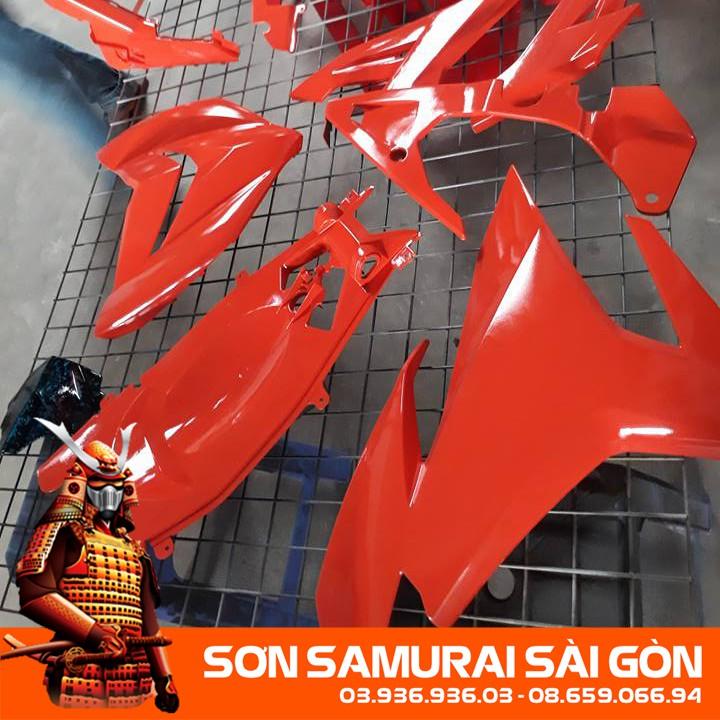 Sơn SAMURAI KUROBUSHI 115 MÀU CAM chính hãng dành cho xe máy