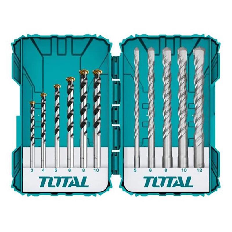 BỘ 11 MŨI KHOAN BÚA VÀ KHOAN BÊ TÔNG TOTAL TACSDL31101 - HÀNG CHÍNH HÃNG