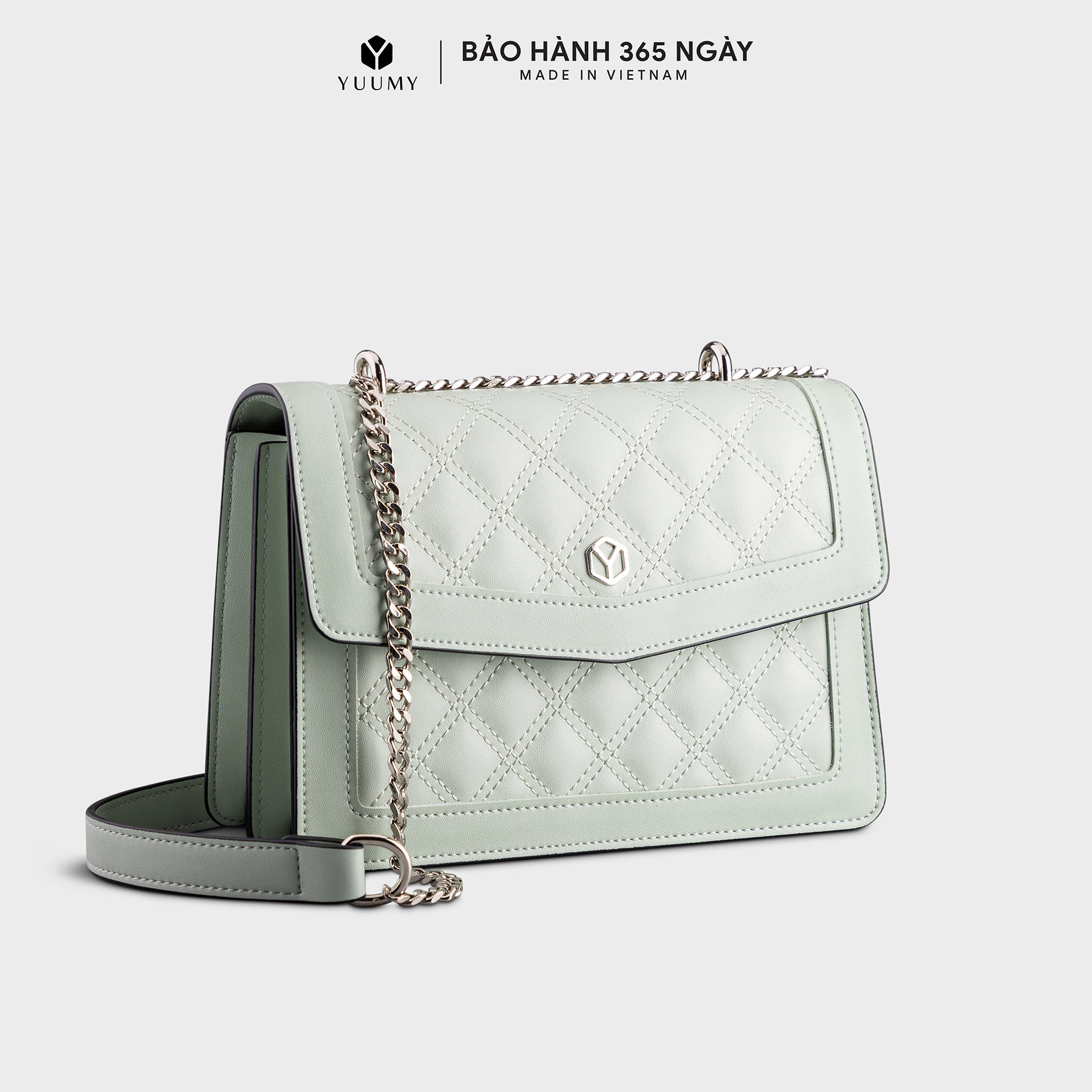 Túi đeo chéo da nữ họa tiết caro YUUMY Seasand YN140