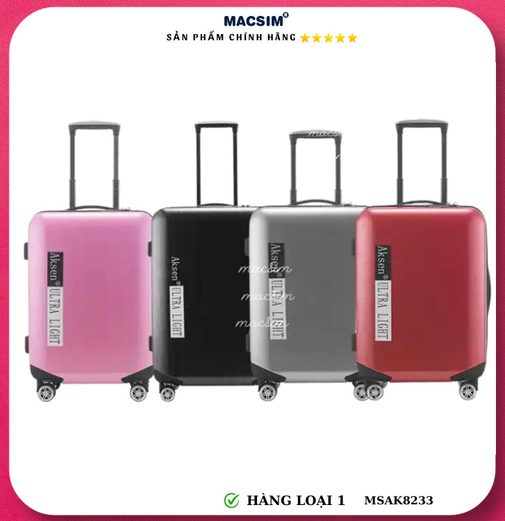 Vali cao cấp Macsim Aksen hàng loại 1 MSAK8233 cỡ 24inch
