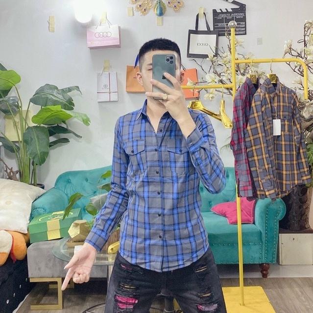 Áo Sơ Mi Nam BBR Kẻ Sọc Dài Tay Vải Đẹp Trẻ Chung Dễ Phối Đồ