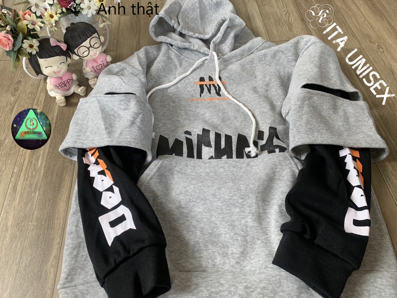 Áo khoác Hoodies nam vải nỉ bông mềm ấm Freesize Thời trang Hot Trend Kita Unisex - MICHINA