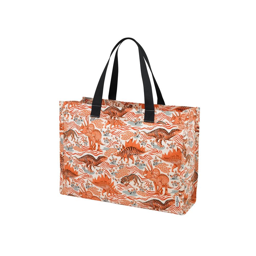 Cath Kidston - Túi đeo vai/The Sidekick Tote - Camo Dino - Cream -1041156