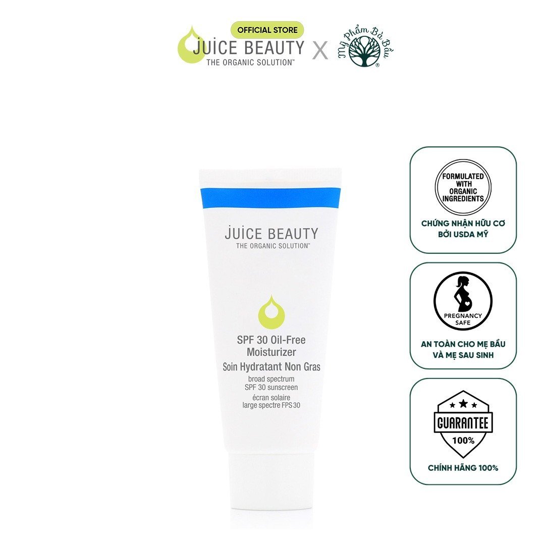 Kem Chống Nắng Vật Lý Ngừa Mụn Hữu Cơ Cao Cấp Juice Beauty SPF30 Oil-Free Moisturizer