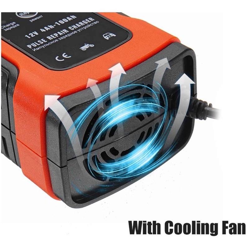 Bộ sạc acquy, máy sạc ắc quy 12V 5A kèm phục hồi bình,tự ngắt khi đầy,khử sunfat