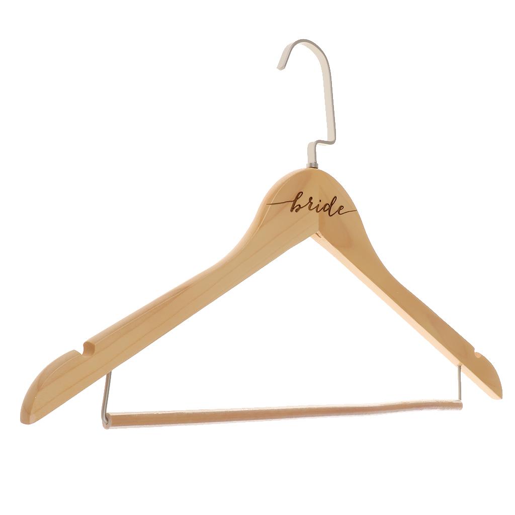 Durable Wooden Clothes Hangers Natural Finish
