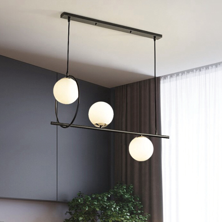 Đèn chùm trang trí bộ 3 bóng led cao cấp thiết kế đơn giản sang trọng CCT-11