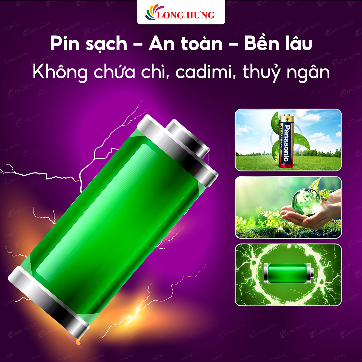 Pin kiềm Panasonic Alkaline AA LR6T (2 viên/4 viên/10 viên/24 viên/48 viên) - Hàng chính hãng