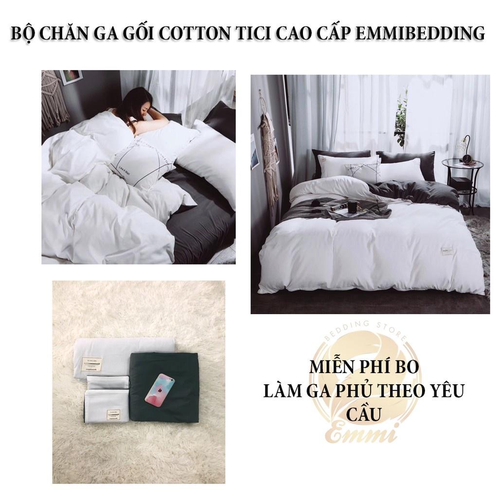 Bộ Chăn Ga Gối Miễn Phí Bo Chun, Chất Liệu Cotton Thoáng Mát, Mềm Mịn