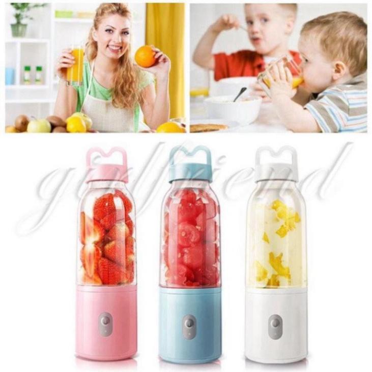 Máy Xay Sinh Tố, Máy Xay Hoa Qủa Cầm Tay mini nhỏ gọn, mạnh mẽ 500Ml 1 Cốc