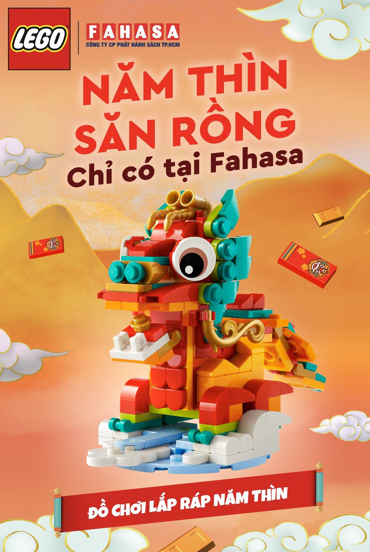 Đồ Chơi Lắp Ráp Rồng Đỏ May Mắn Tết Năm Thìn - New Year Of The Dragon - Lego 40611