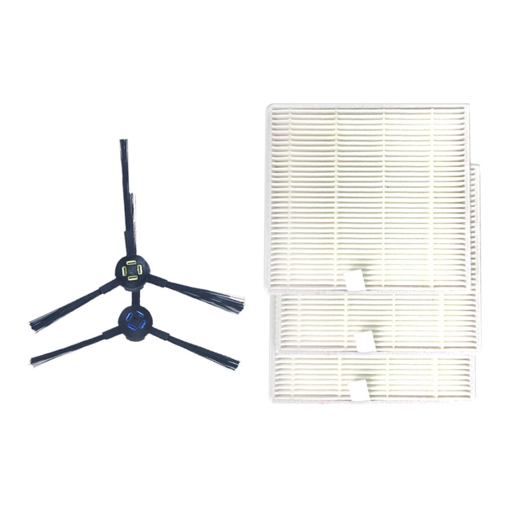Filter 2pcs Side Brush Vacuum Cleaner Accs Part for ILIFE V8S V80 X800