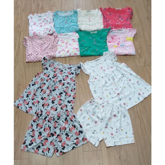 (vừa về) Bộ cotton ngắn size đại cho bé gái 25-48kg