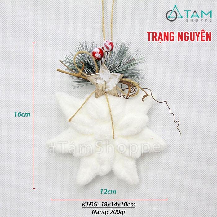 Phụ kiện treo cây thông xốp trắng X-PKTCT-66