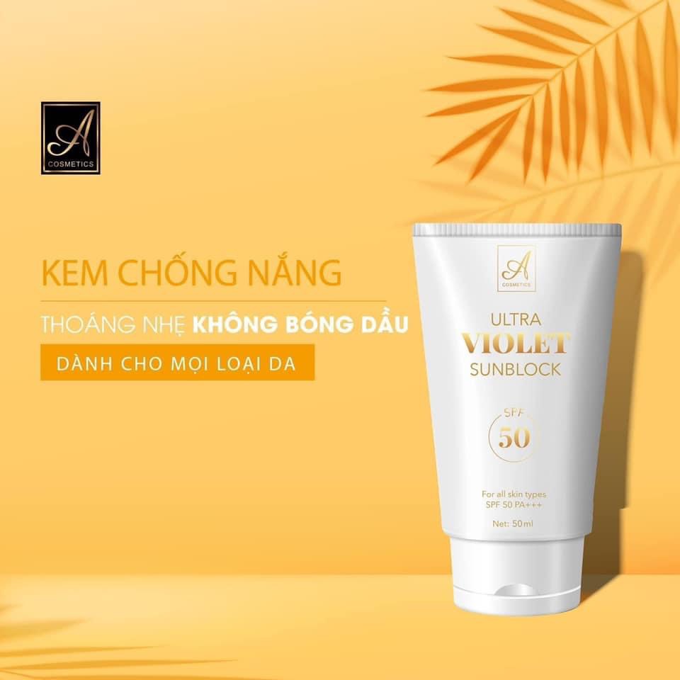 KEM CHỐNG NẮNG ULTRA VIOLET SUNBLOCK A COSMETICS CAO CẤP