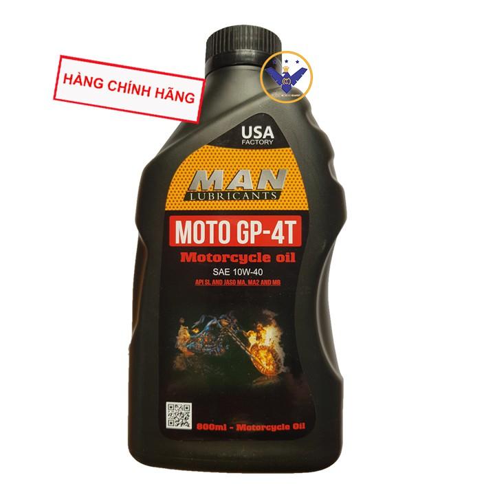 COMBO 2 Dầu nhớt xe máy cao cấp tổng hợp MAN Moto GP 4T 10W-40 800ml