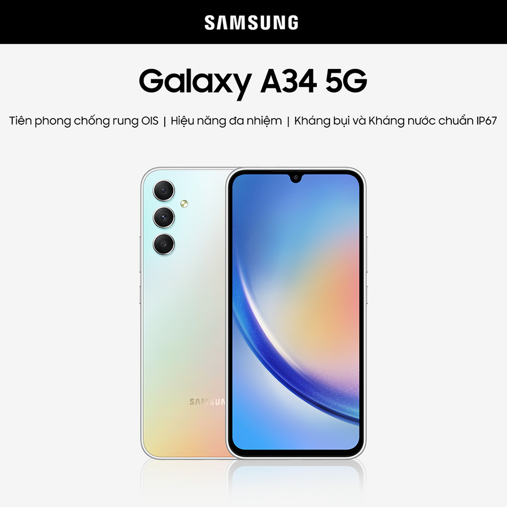 Điện thoại Samsung Galaxy A34 5G (8GB/128GB) - Hàng chính hãng