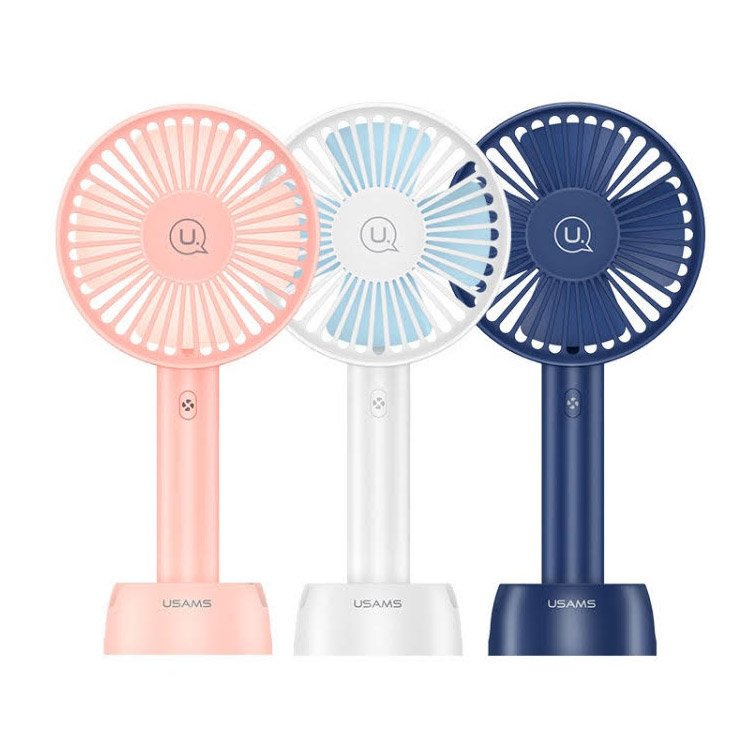 Quạt bàn mini cầm tay USAMS US-ZB040 Portable Desktop Fan - Hàng chính hãng