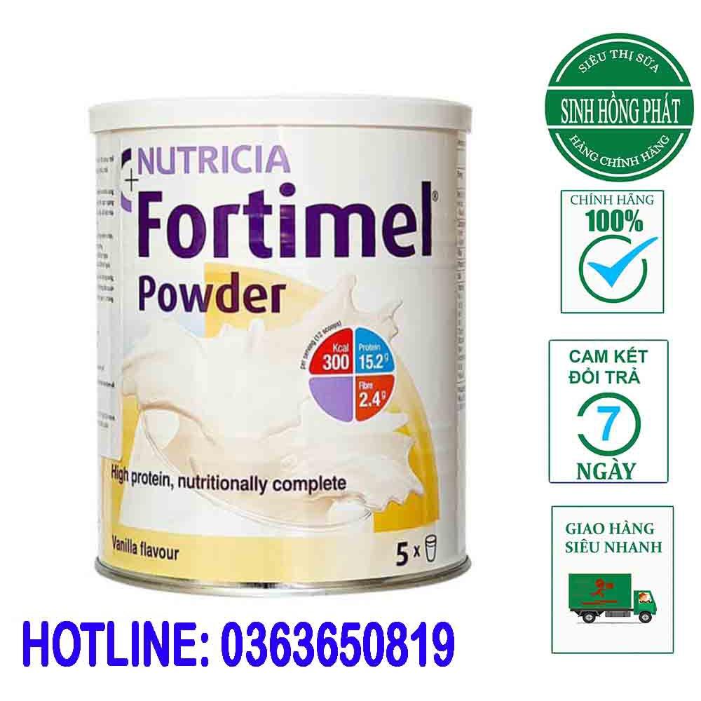 Sữa fortimel powder 335g dinh dưỡng giàu protein cho người gầy ốm, sau phẫu thuật, người già date t3/2024