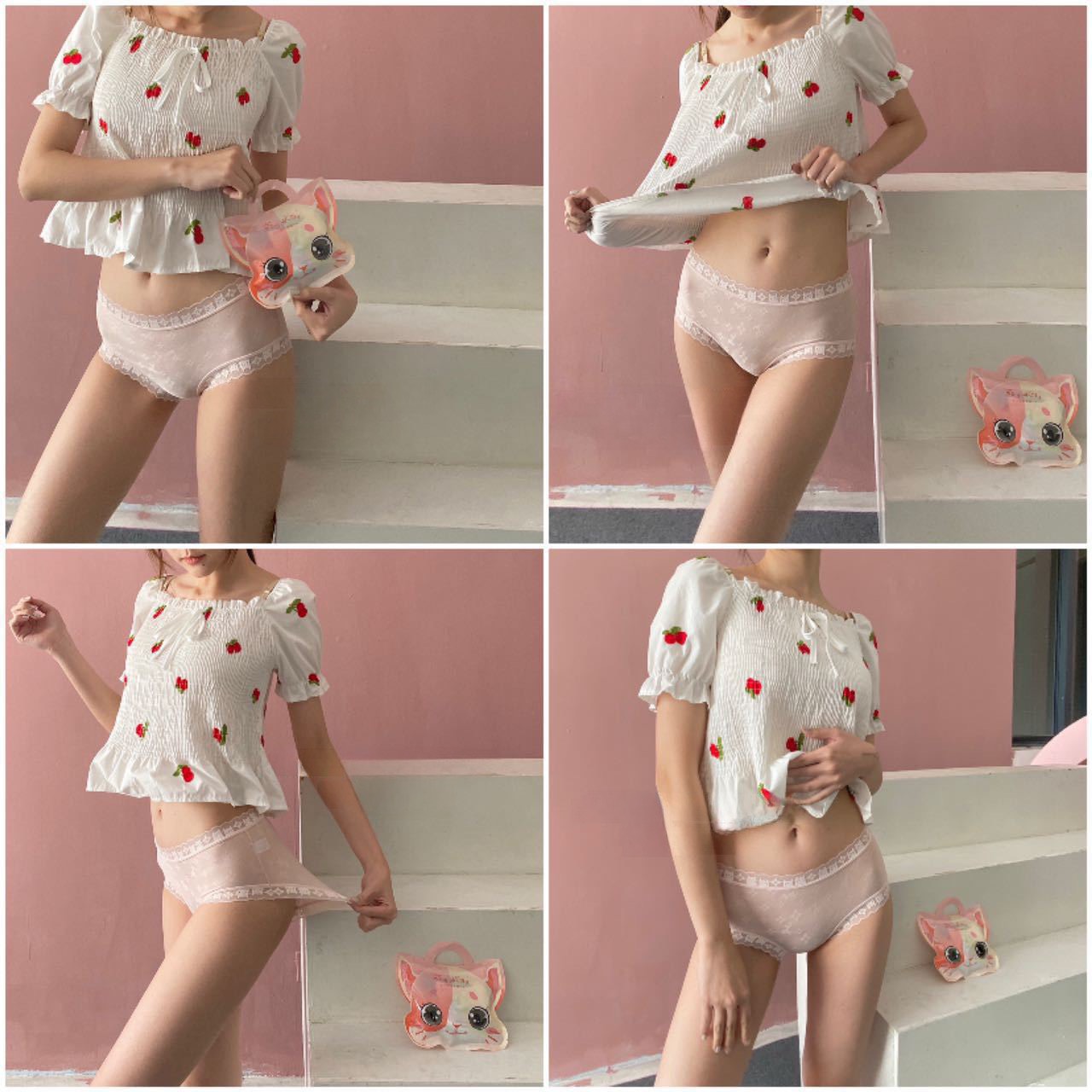 Set Quần Lót Mèo Nhỏ Đáng Yêu - B.Lingerie