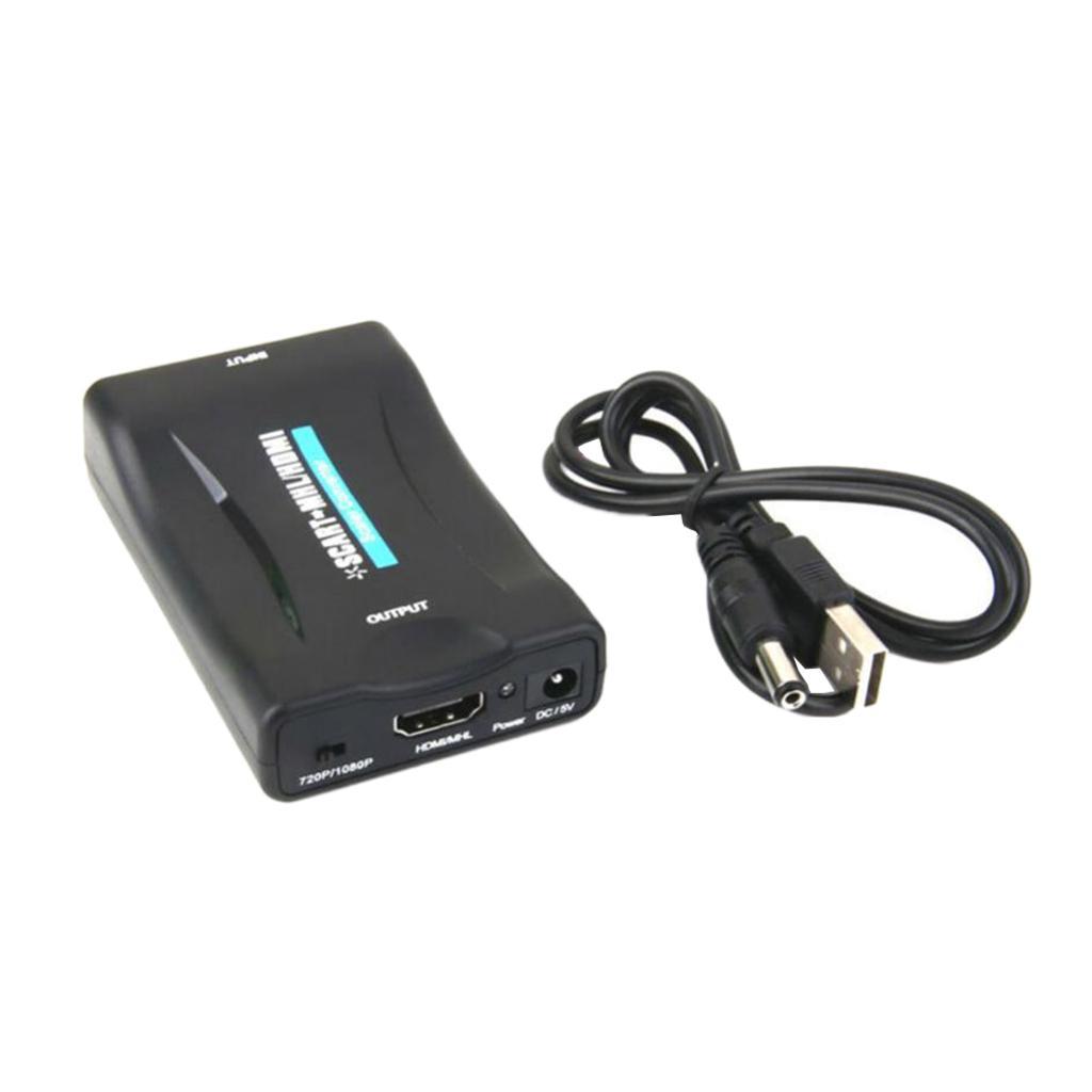 Scart To HDMI Converter Audio Video Adapter For 1080P HDTV STB Box