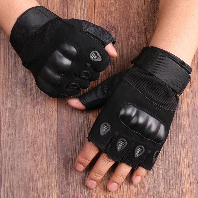 Găng tay chiến thuật ngoài trời Găng tay thể thao Airsoft Half Fing Color: green Size: XL