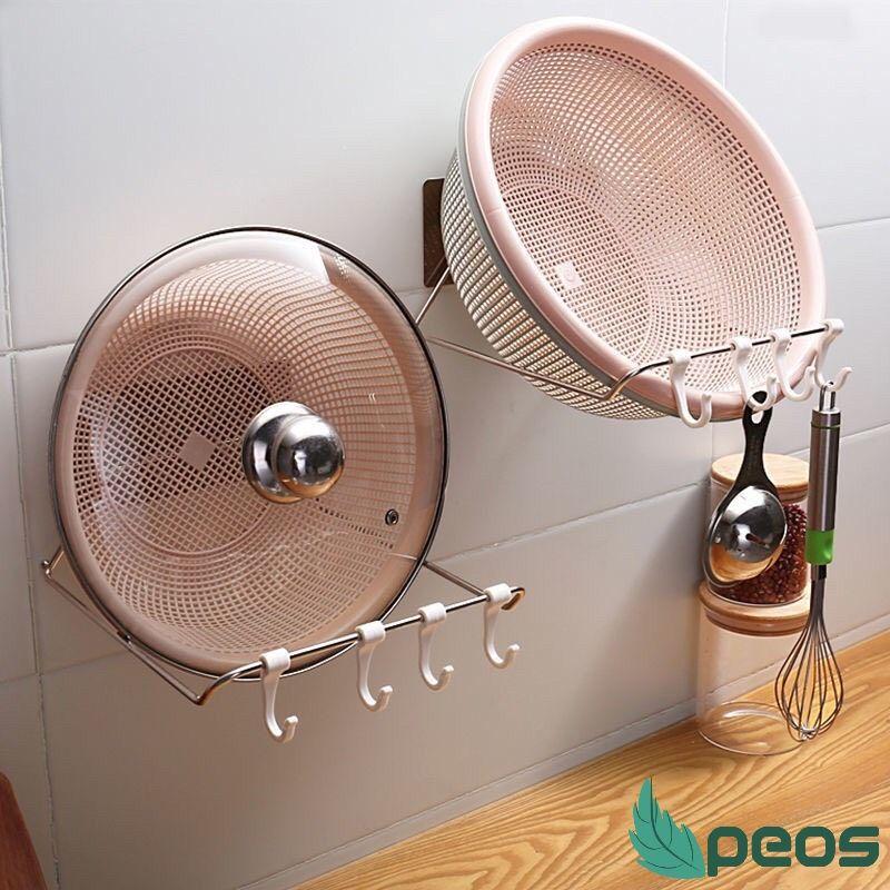 Giá Treo Thau Chậu Inox Dán Tường Tiện Dụng Không Cần Khoan