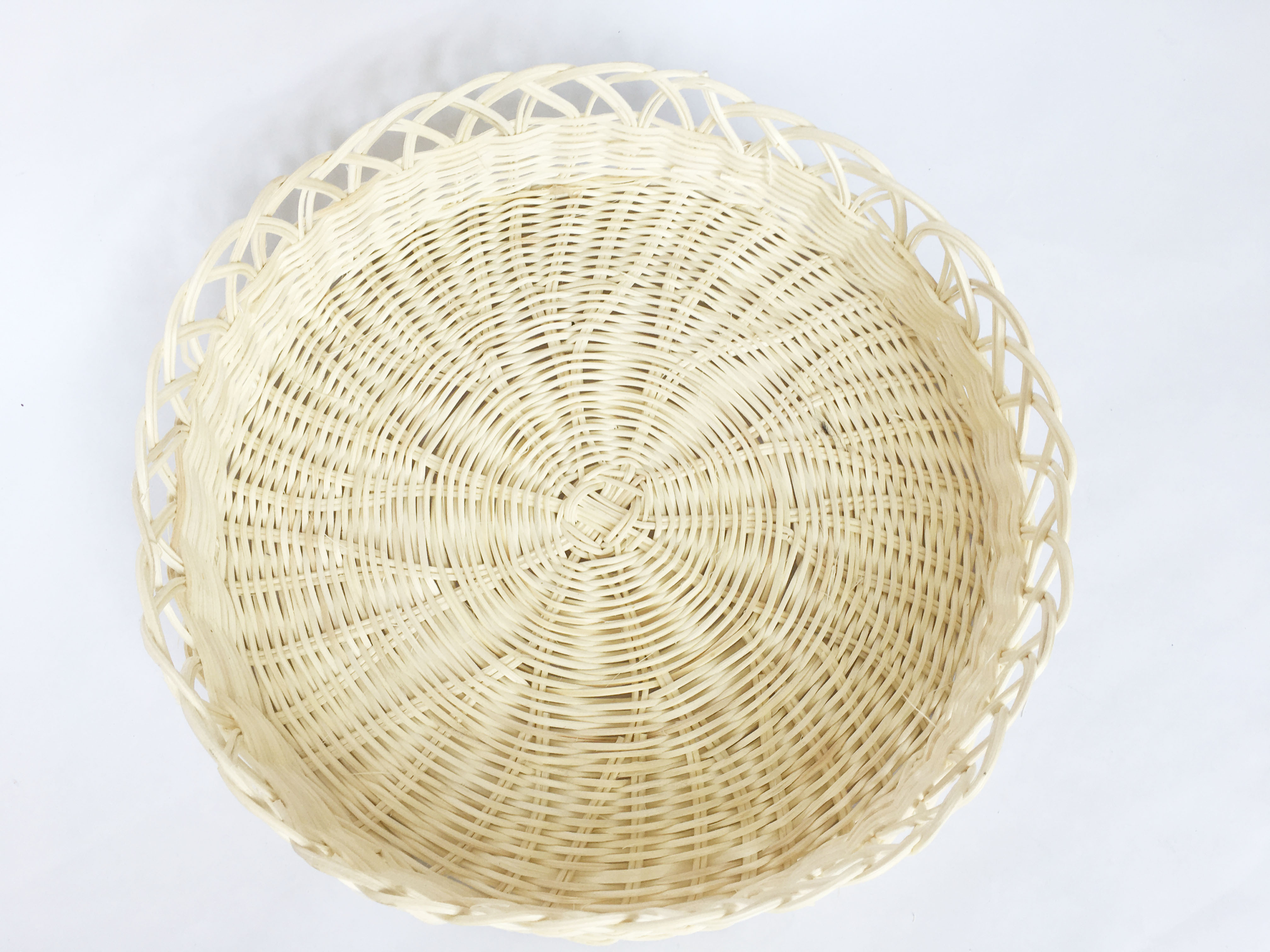 Khay mây đan bằng mây tự nhiên Khay tròn KT D30xH6cm đựng đồ, decor, trang trí bằng mây