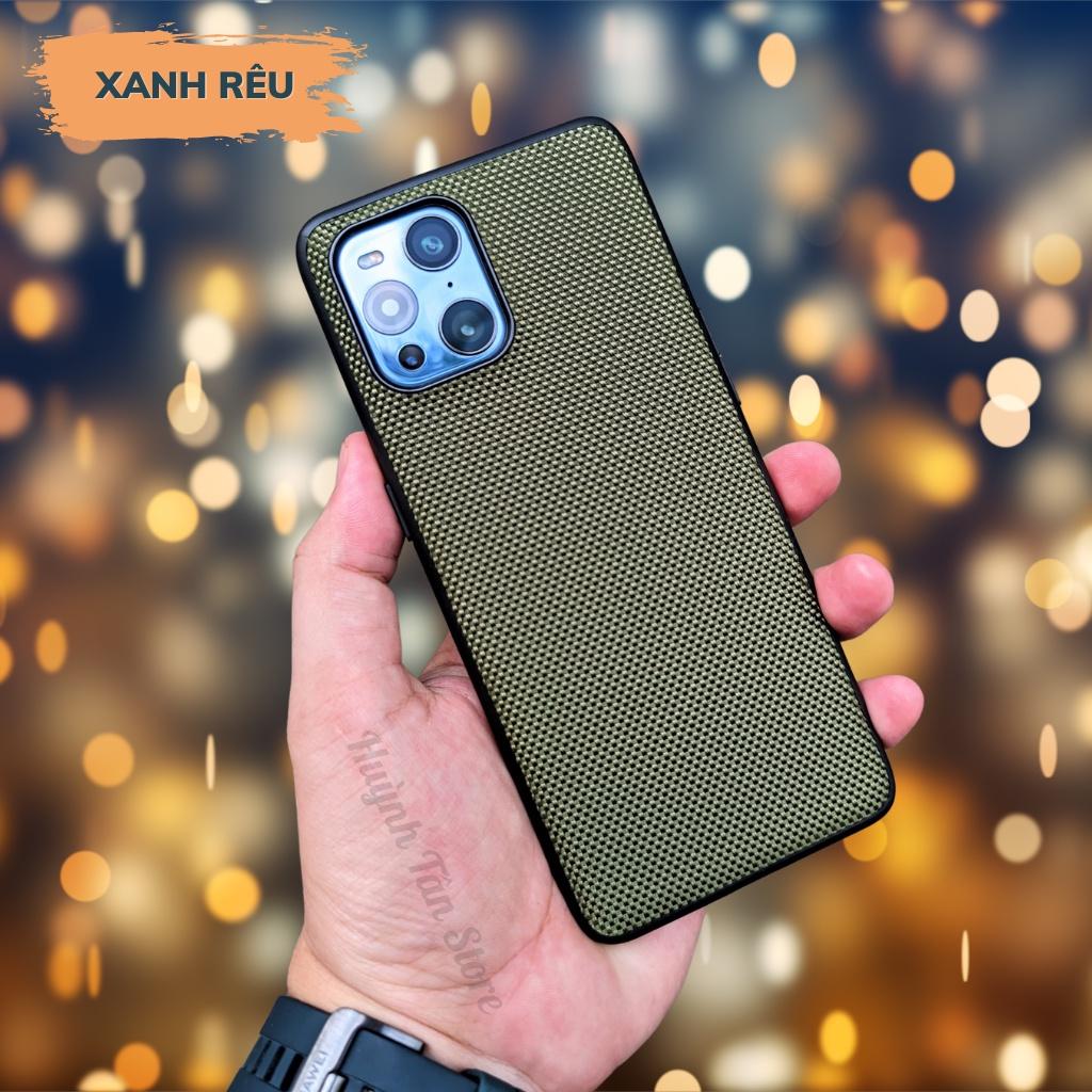 Ốp lưng find x3 x3 pro x5 pro vân VẢI NYLON nhiều màu chống bám vân tay bảo vệ camera phụ kiện huỳnh tân store