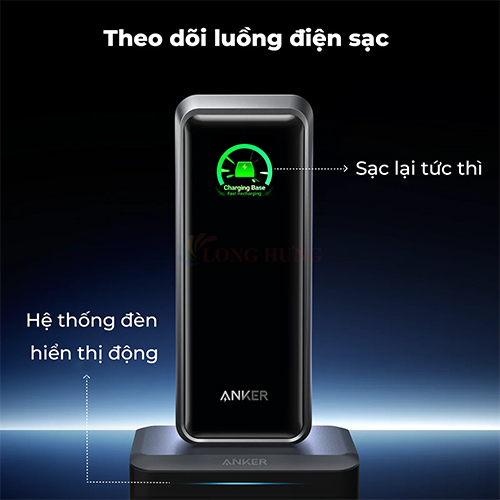 Bộ sạc nhanh Anker Prime Power Bank Ultra-Fast Charging Base 1USB 2Type-C 150W A1903 - Hàng chính hãng